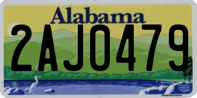 AL license plate 2AJ0479