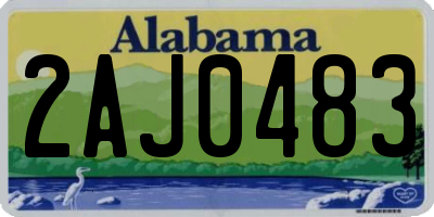 AL license plate 2AJ0483