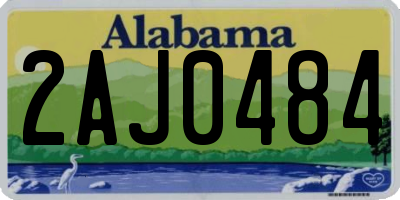AL license plate 2AJ0484