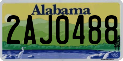 AL license plate 2AJ0488
