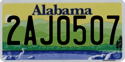 AL license plate 2AJ0507