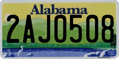 AL license plate 2AJ0508