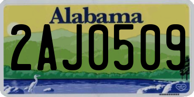 AL license plate 2AJ0509