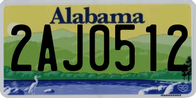 AL license plate 2AJ0512