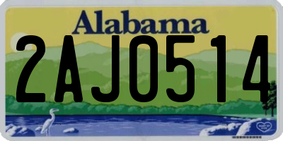 AL license plate 2AJ0514