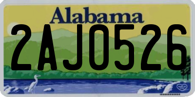 AL license plate 2AJ0526