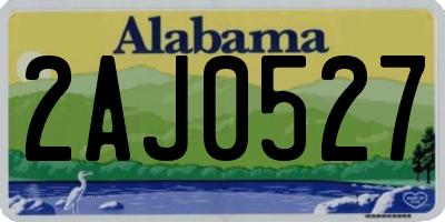 AL license plate 2AJ0527