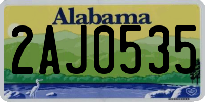 AL license plate 2AJ0535