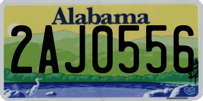 AL license plate 2AJ0556