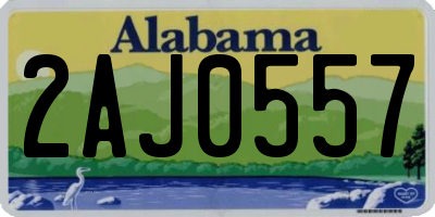 AL license plate 2AJ0557