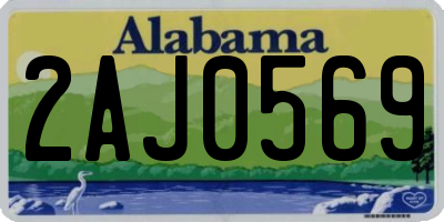 AL license plate 2AJ0569