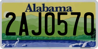 AL license plate 2AJ0570