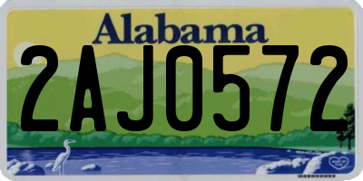 AL license plate 2AJ0572