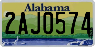 AL license plate 2AJ0574