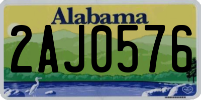 AL license plate 2AJ0576
