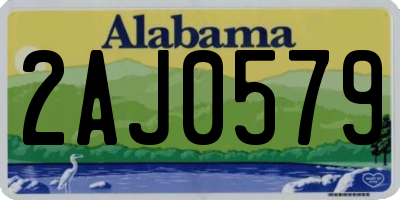 AL license plate 2AJ0579
