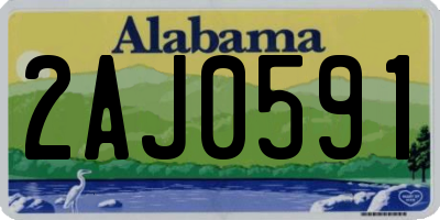 AL license plate 2AJ0591