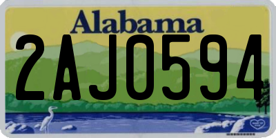 AL license plate 2AJ0594