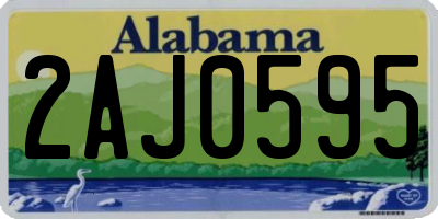 AL license plate 2AJ0595