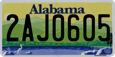 AL license plate 2AJ0605