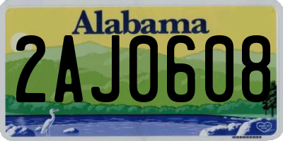AL license plate 2AJ0608