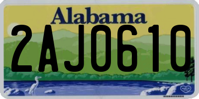 AL license plate 2AJ0610