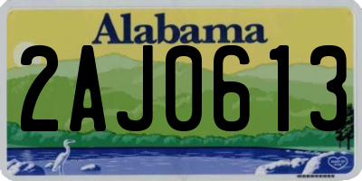 AL license plate 2AJ0613