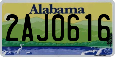 AL license plate 2AJ0616