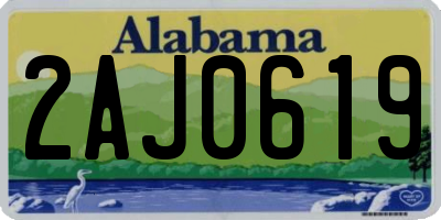 AL license plate 2AJ0619