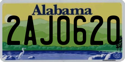 AL license plate 2AJ0620