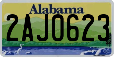AL license plate 2AJ0623
