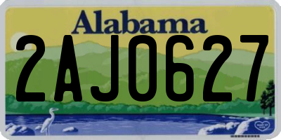 AL license plate 2AJ0627