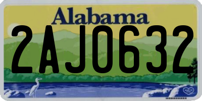 AL license plate 2AJ0632