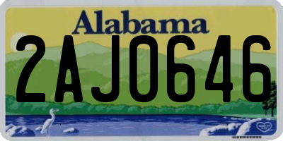 AL license plate 2AJ0646