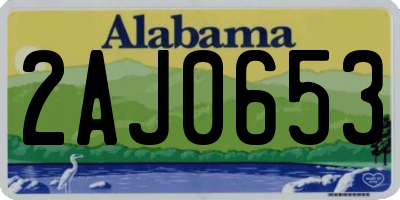 AL license plate 2AJ0653