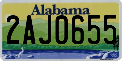 AL license plate 2AJ0655