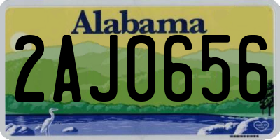 AL license plate 2AJ0656