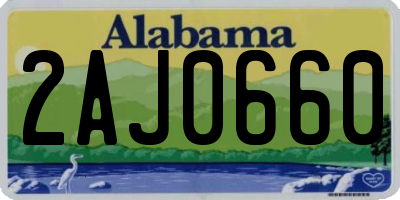 AL license plate 2AJ0660