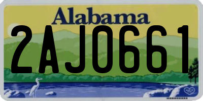 AL license plate 2AJ0661
