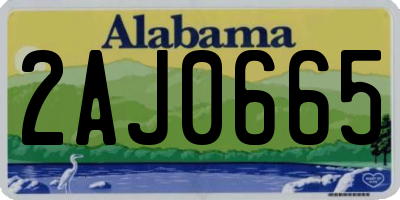 AL license plate 2AJ0665