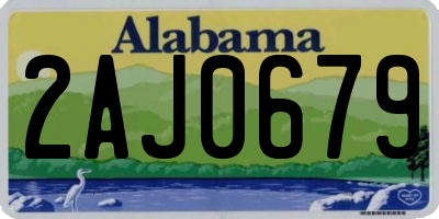 AL license plate 2AJ0679