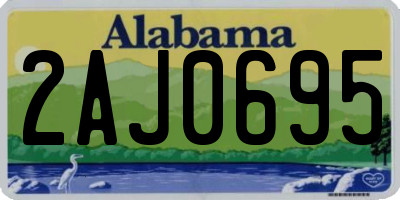 AL license plate 2AJ0695