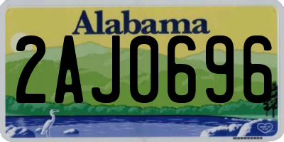 AL license plate 2AJ0696
