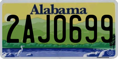 AL license plate 2AJ0699