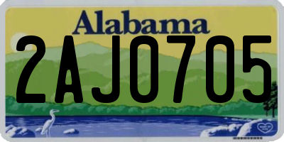 AL license plate 2AJ0705