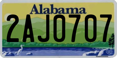 AL license plate 2AJ0707
