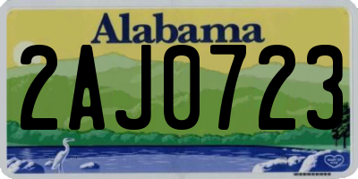 AL license plate 2AJ0723