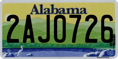 AL license plate 2AJ0726
