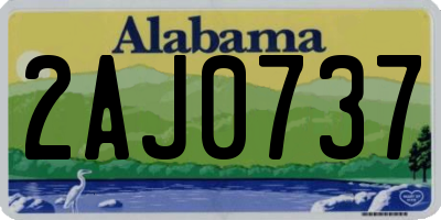 AL license plate 2AJ0737