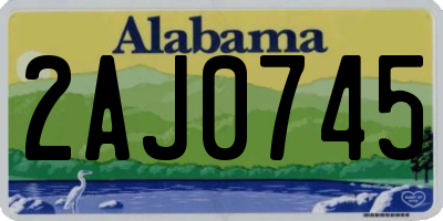 AL license plate 2AJ0745